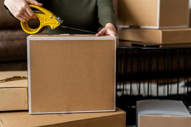 Parcel ready for forwarding after arriving at New Zealand shipping address