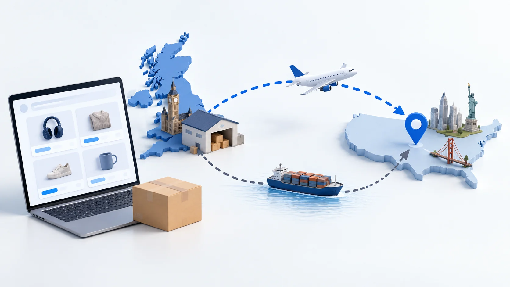 Comparing direct Amazon UK delivery with a UK package-forwarding route to the United States