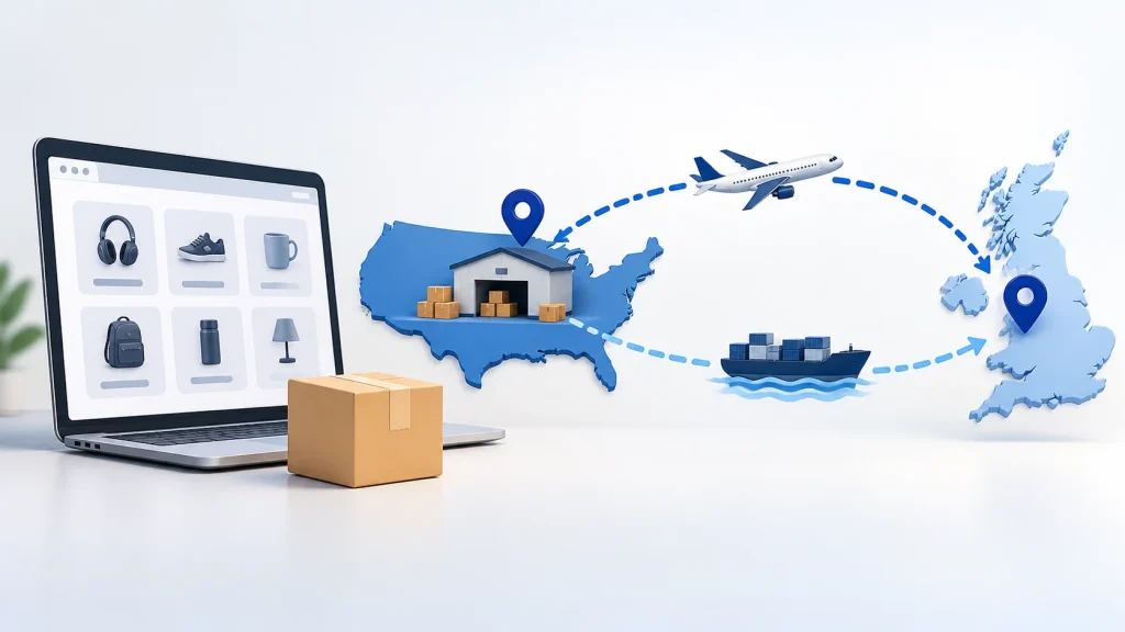 Comparing direct Amazon US delivery with a US package-forwarding route to the United Kingdom