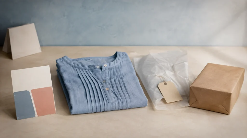Comparing local, resale and US package-forwarding options for a generic pleated blouse